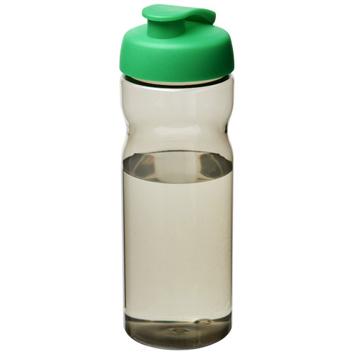 Bouteille de sport publicitaire 650ml Ocean Plastic H2O Active® Charbon et Vert vif